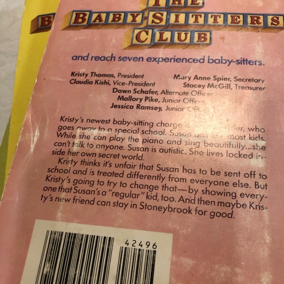 Vintage lot of 7 The Babysitters Club Books 1980/90’s Scholastic - Picture 8 of 15